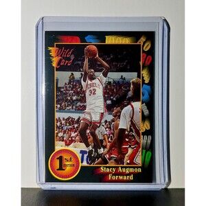 Stacy Augmon 1992 Wild Card NCAA #47 Card UNLV Runnin' Rebels
